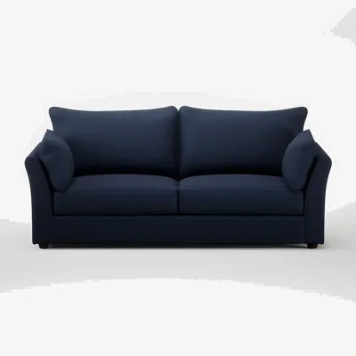 Heal's Heal's Tailor 4 Seater Sofa Smart Cotton Linen Indigo Walnut Stained Feet