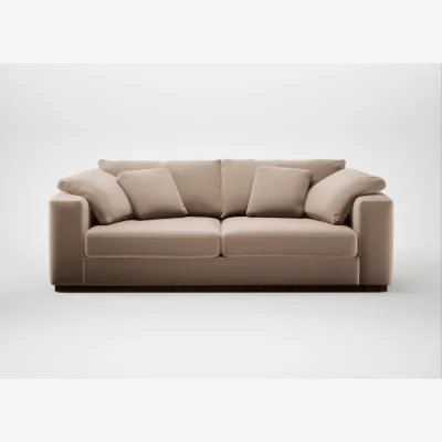 Heal's Heal's Trento 4 Seater Sofa Smart Velvet Pebble