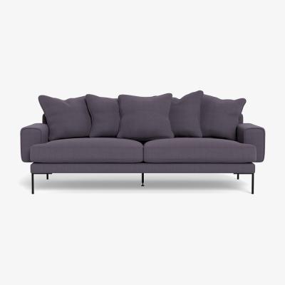 Heal's Heal's Torrington 4 Seater Sofa Linen Shadow Black Feet