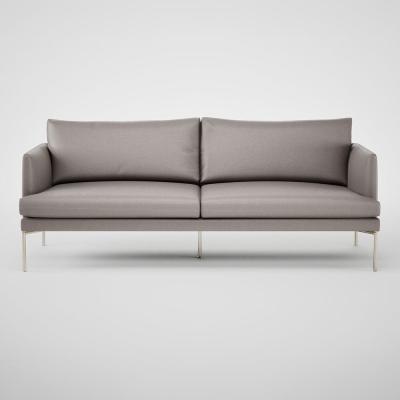 Heal's Heal's Matera 3 Seater Sofa Siena Cotton Dusky Pink Stainless Steel Foot