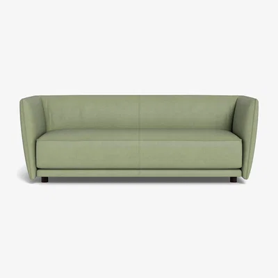 Heal's Heal's Valley 3 Seater Sofa Siena Cotton Pistachio Walnut Stained Feet