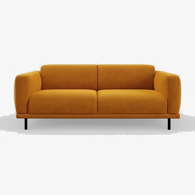 Heal's Heal's Harri 3 Seater Sofa Smart Luxe Velvet Cognac