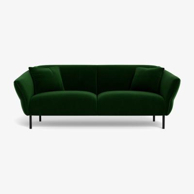 Heal's Heal's Alto 3 Seater Sofa Smart Velvet Forest Black Feet