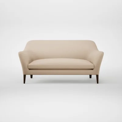 Heal's Heal's Wallis 3 Seater Sofa Smart Cotton Linen Rice Walnut Stained Feet