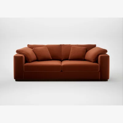 Heal's Heal's Trento 4 Seater Sofa Cotton Velvet Russet