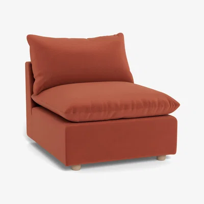 Heal's Heal's Astrid Single Unit Smart Luxe Velvet Tawny Natural Feet
