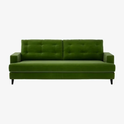 Heal's Heal's Mistral 4 Seater Sofa Loop Twill Ochre Black Feet