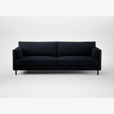 Heal's Heal's Tortona 4 Seater Sofa Loop Twill Midnight Black Feet