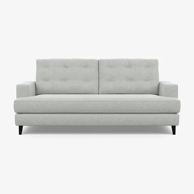 Heal's Heal's Mistral 3 Seater Sofa Melton Wool Limestone Black Feet