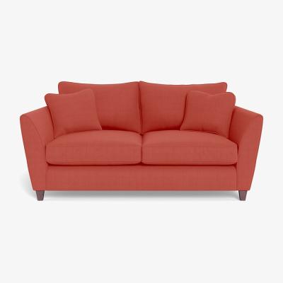 Heal's Heal's Torino 3 Seater Sofa Linen Grenadine Dark Brown Feet
