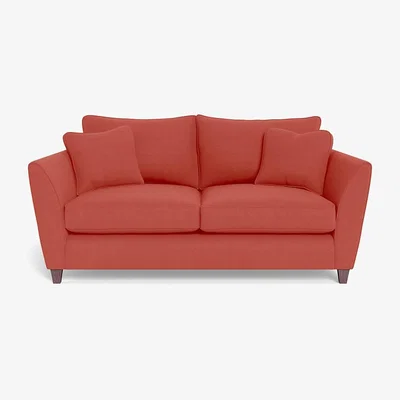Heal's Heal's Torino 3 Seater Sofa Linen Grenadine Dark Brown Feet