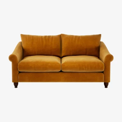 Heal's Heal's Devon 3 Seater Sofa Loop Twill Midnight Black Feet