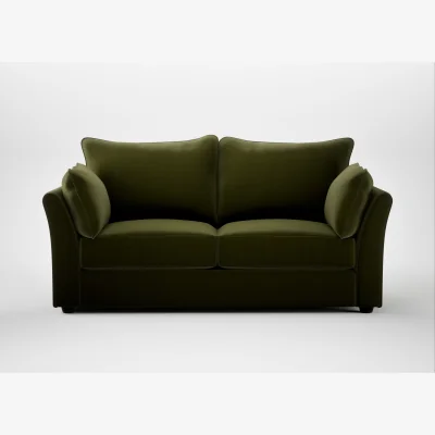 Heal's Heal's Tailor 3 Seater Sofa Cotton Velvet Evergreen Black Feet