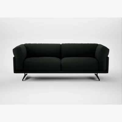 Heal's Heal's Novara 3 Seater Sofa Boucle Fern Black Feet