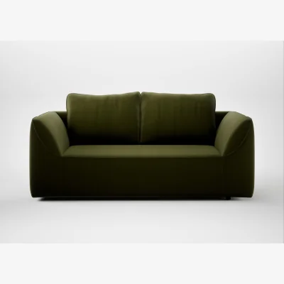 Heal's Heal's Morven 2 Seater Sofa Cotton Velvet Evergreen