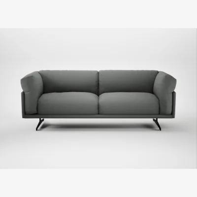 Heal's Heal's Novara 3 Seater Sofa Boucle Steel Black Feet