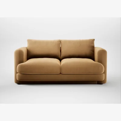 Heal's Heal's Rafi 2 Seater Sofa Wool Velvet Camel