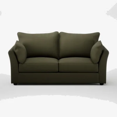 Heal's Heal's Tailor 3 Seater Sofa Smart Cotton Linen Myrtle Black Feet