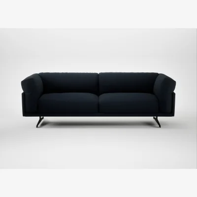 Heal's Heal's Novara 4 Seater Sofa Loop Twill Midnight Black Feet