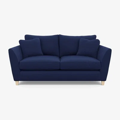 Heal's Heal's Torino 3 Seater Sofa Melton Wool New Navy Natural Ash - Heal's UK Furniture