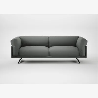 Heal's Heal's Novara 4 Seater Sofa Boucle Steel Black Feet