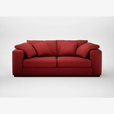 Heal's Heal's Trento 3 Seater Sofa Melton Wool Red Oxide
