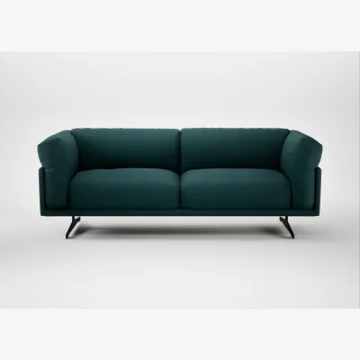 Heal's Heal's Novara 3 Seater Sofa Brushed Cotton Pine Black Feet