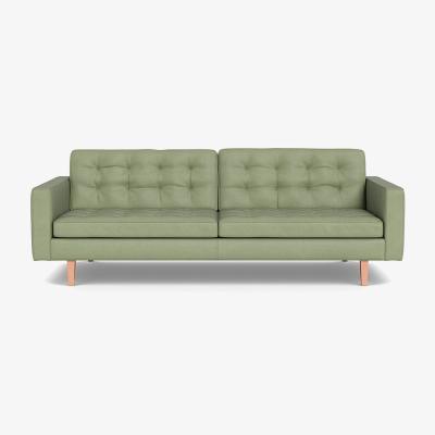 Heal's Heal's Hepburn 4 Seater Sofa Siena Cotton Pistachio Natural Feet
