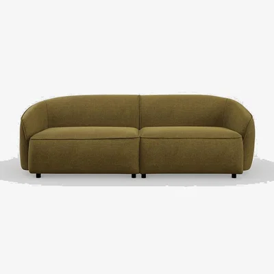 Heal's Heal's Aurelie 3 Seater Sofa Smart Luxe Velvet Peridot