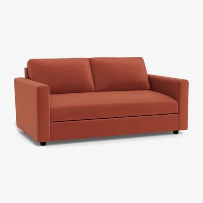 Heal's Heal's Nimbus II 3 Seater Sofa Smart Luxe Velvet Tawny Black Feet
