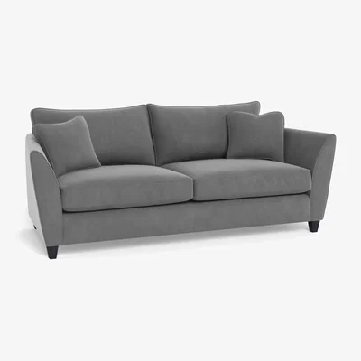 Heal's Heal's Torino 4 Seater Sofa Smart Velvet Mercury Natural Ash Feet - Heal's UK Furniture