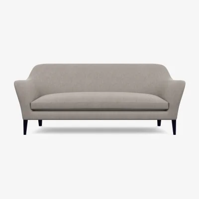 Heal's Heal's Wallis 4 Seater Sofa Smart Luxe Velvet Tawny Walnut Stained Feet