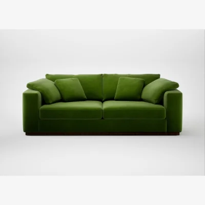 Heal's Heal's Trento 4 Seater Sofa Smart Luxe Velvet Grass