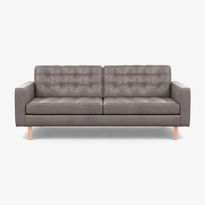 Heal's Heal's Hepburn 3 Seater Sofa Nobilis Velvet Neptune Walnut Feet