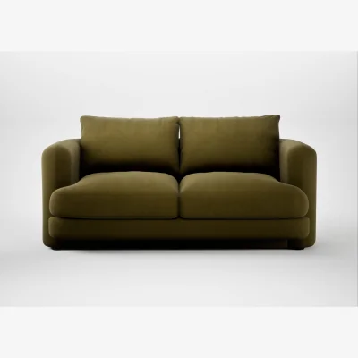 Heal's Heal's Rafi 2 Seater Sofa Wool Velvet Olive