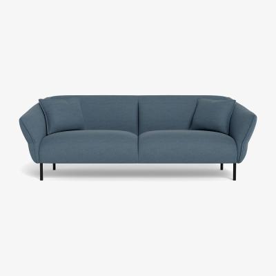 Heal's Heal's Alto 4 Seater Sofa Capelo Linen-Cotton Mineral Black Feet