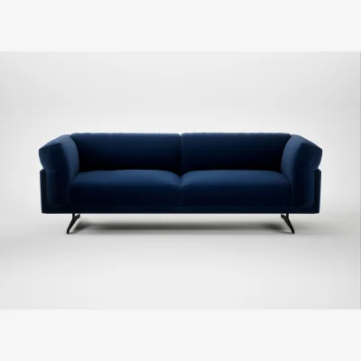 Heal's Heal's Novara 4 Seater Sofa Cotton Velvet Midnight Black Feet