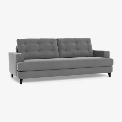 Heal's Heal's Mistral 4 Seater Sofa Smart Velvet Mercury Natural Feet