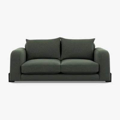 Heal's Heal's Nuvola 2 Seater Sofa Smart Cotton Linen Celestial Natural Feet