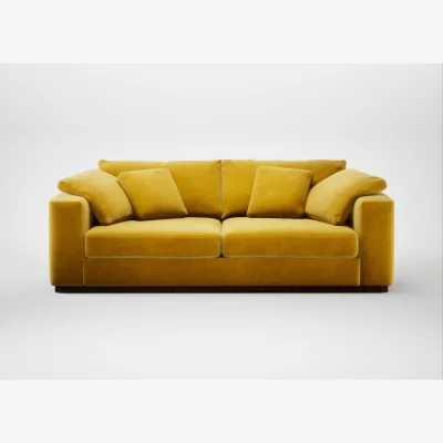 Heal's Heal's Trento 4 Seater Sofa Smart Luxe Velvet Canary