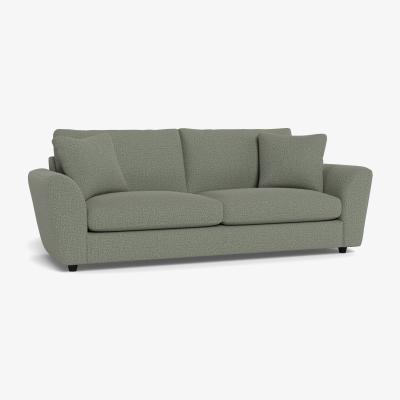 Heal's Heal's Snooze 5 Seater Sofa Boucle Tweed Lapis Black Feet