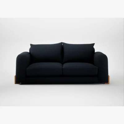 Heal's Heal's Nuvola 3 Seater Sofa Loop Twill Midnight Natural Feet