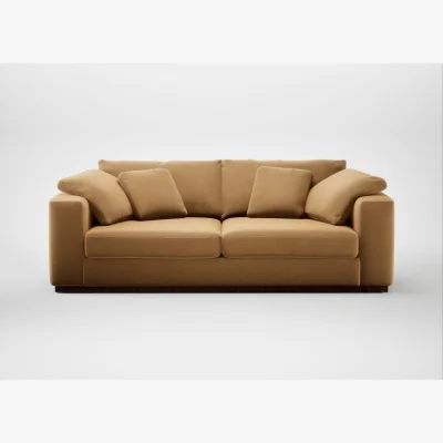Heal's Heal's Trento 4 Seater Sofa Wool Velvet Camel