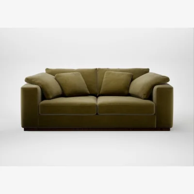 Heal's Heal's Trento 3 Seater Sofa Smart Luxe Velvet Peridot