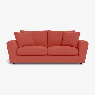 Heal's Heal's Snooze 4 Seater Sofa Linen Grenadine Black Feet