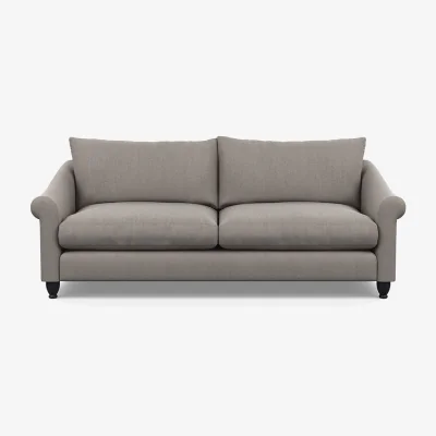 Heal's Heal's Devon 4 Seater Sofa Smart Cotton Linen Indigo Natural Feet