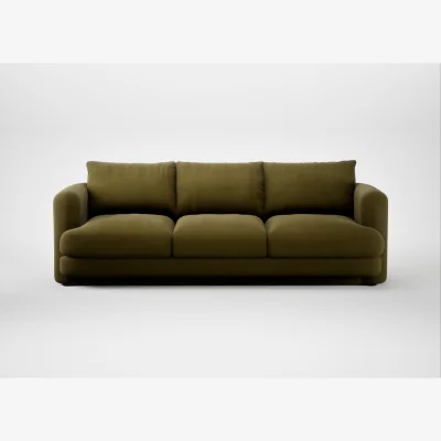 Heal's Heal's Rafi 4 Seater Sofa Wool Velvet Olive