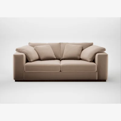 Heal's Heal's Trento 3 Seater Sofa Smart Velvet Pebble
