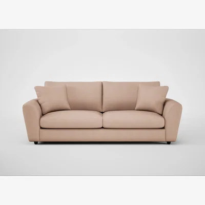 Heal's Heal's Snooze 5 Seater Sofa Capelo Linen-Cotton Rosedale Black Feet