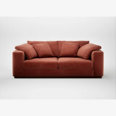 Heal's Heal's Trento 3 Seater Sofa Smart Luxe Velvet Tawny